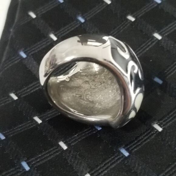 New stainless steel design with flower ring 6 - Picture 7 of 8